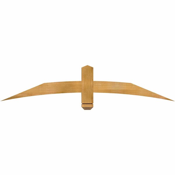 Ekena Millwork Bellingham Rough Sawn Timber Gable Bracket, Western Red Cedar, 60"W x 12"H x 2"D x 4"F, 5/12 Pitch GBW060X12X0204BEL00RWR - main